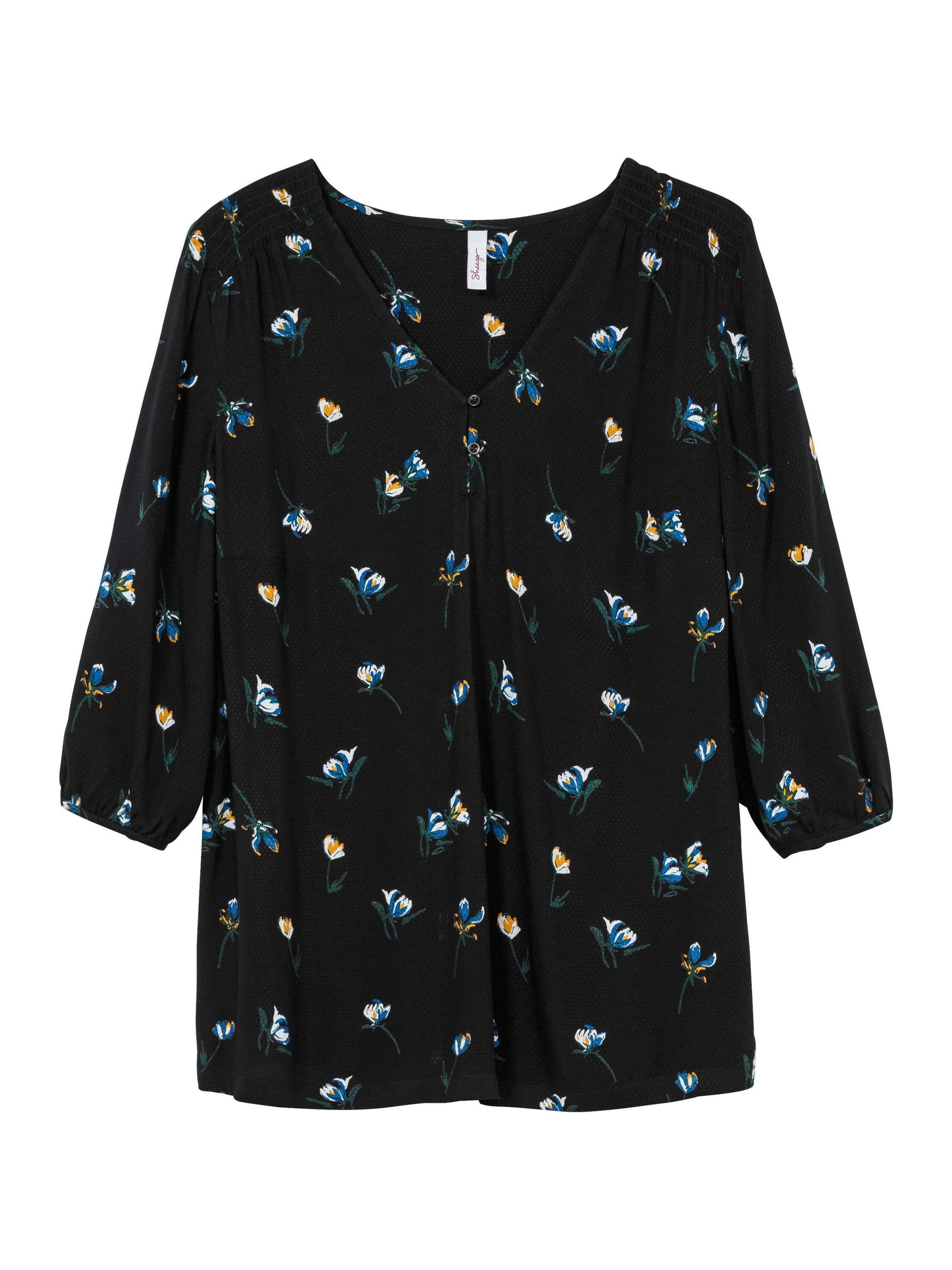 SHEEGO Tunika | črna barva: sprednja stran