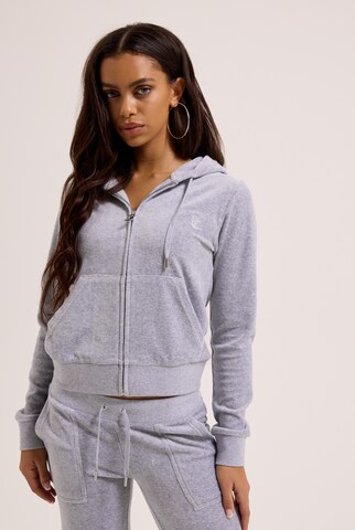 Juicy Couture Tall Sweat jacket 'ROBERTSON' in Grey: front
