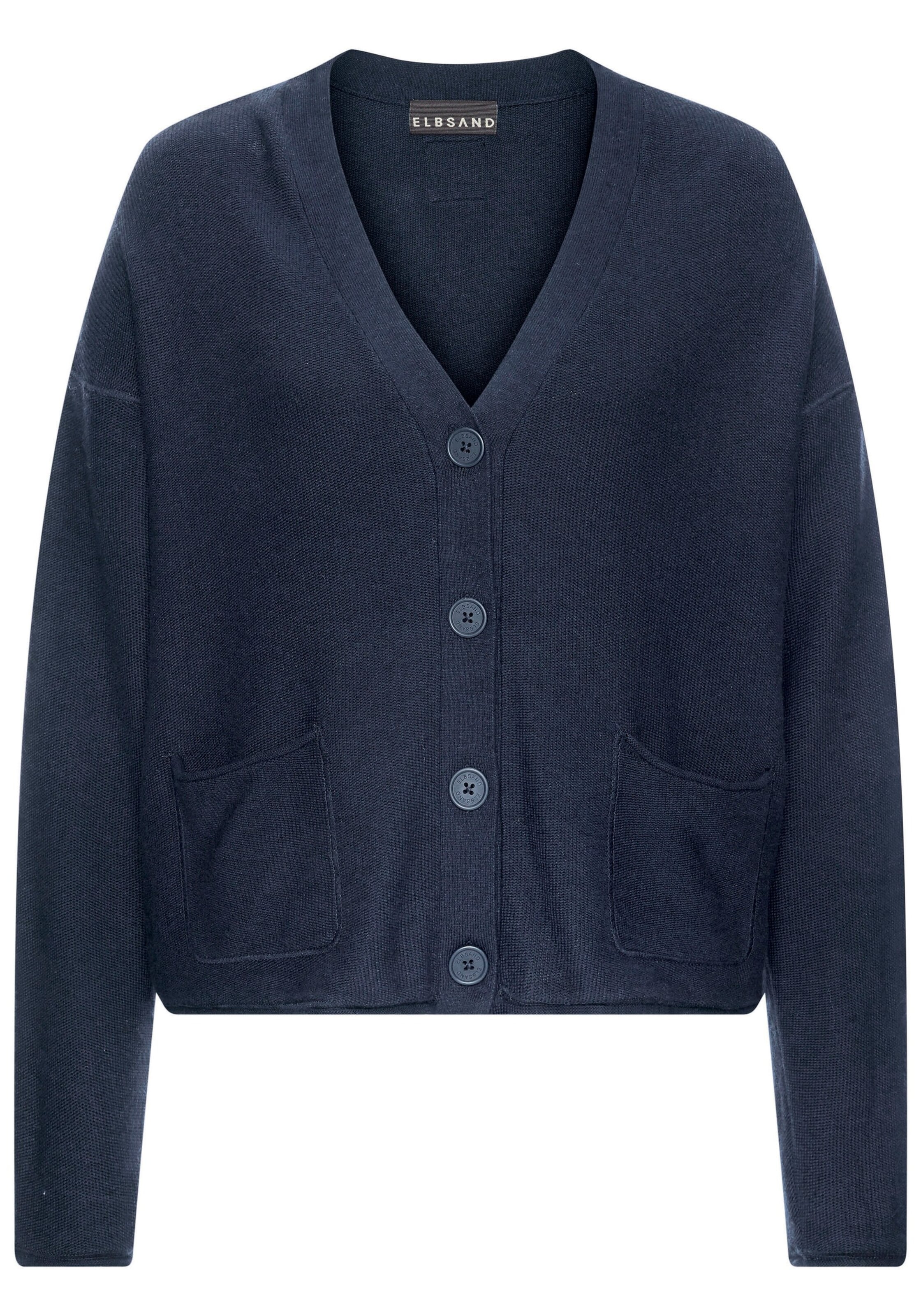 Elbsand Cardigan i blå: forside