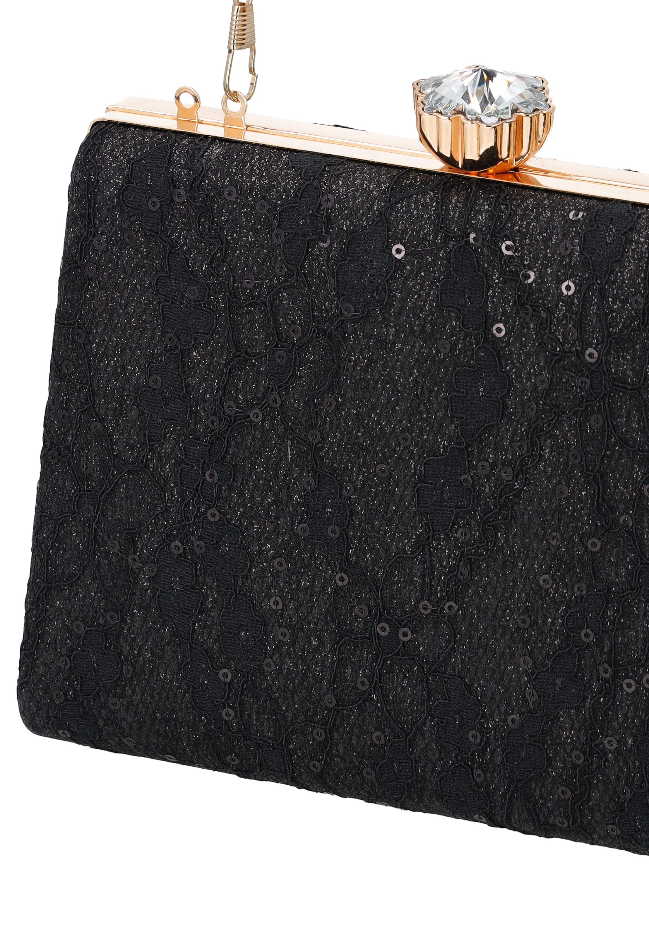 faina Clutch in Schwarz