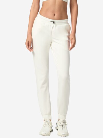 Effilé Pantalon Plein Sport en blanc : devant