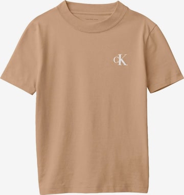 Calvin Klein Kids Shirt 'MONOGRAM TOP' in Bruin: voorkant