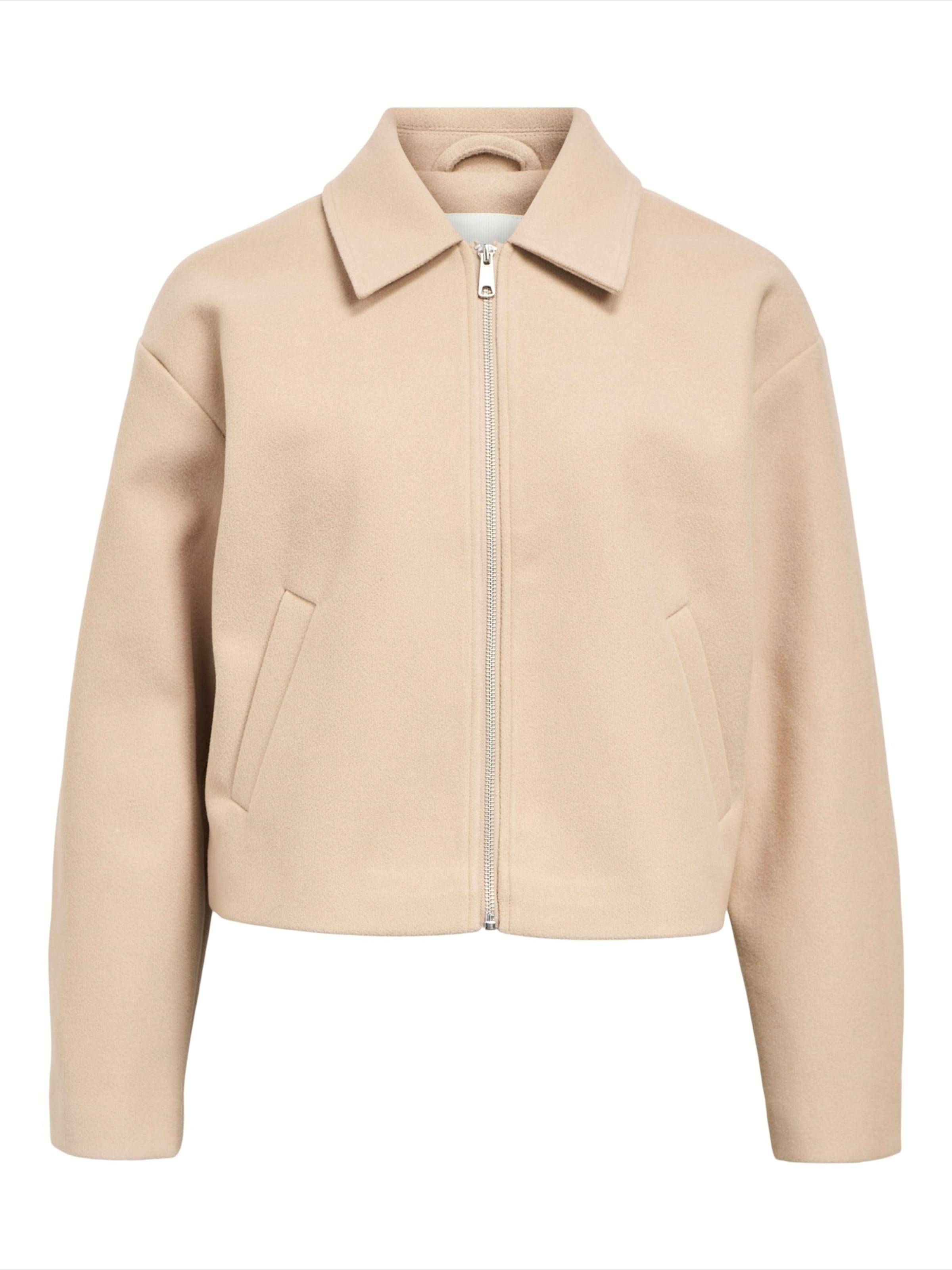 Veste mi-saison 'OBJPOLLY' OBJECT en beige : devant