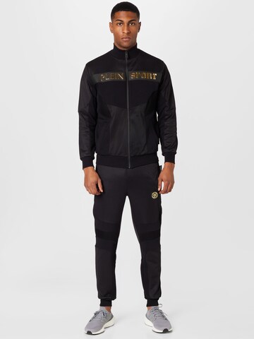 Plein Sport Jogginganzug 'Statement' in Schwarz: Vorderseite