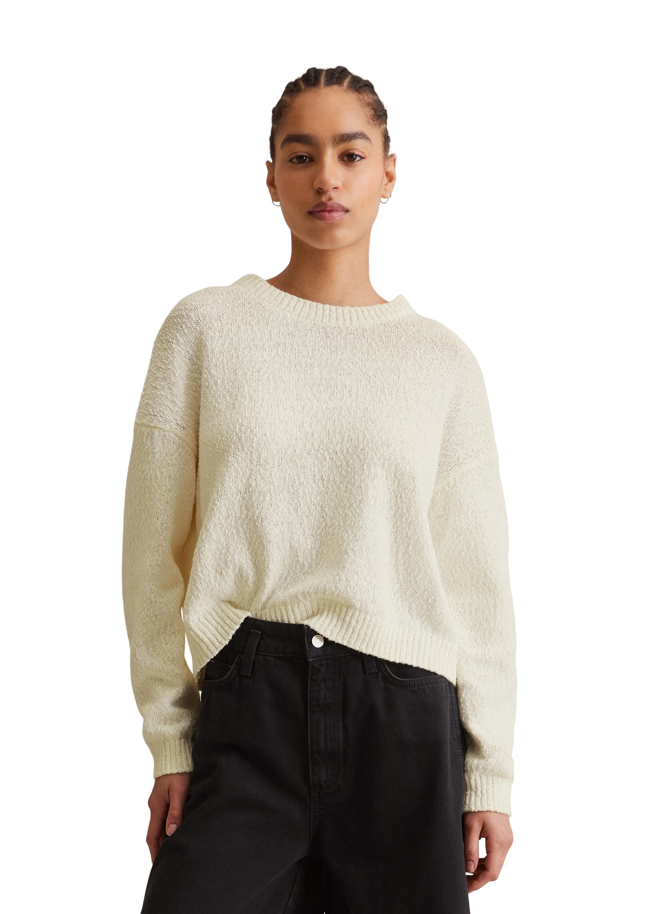 Marc O'Polo DENIM Pullover in Beige: Vorderseite