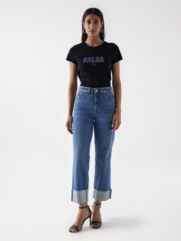 Salsa Jeans T-Shirt in Schwarz