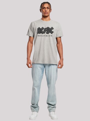 F4NT4STIC Shirt 'ACDC Back In Black' in Grijs