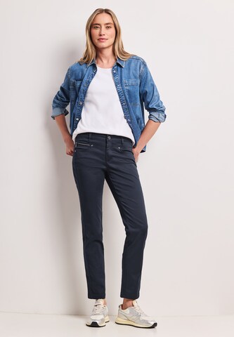 STREET ONE Slimfit Hose in Blau