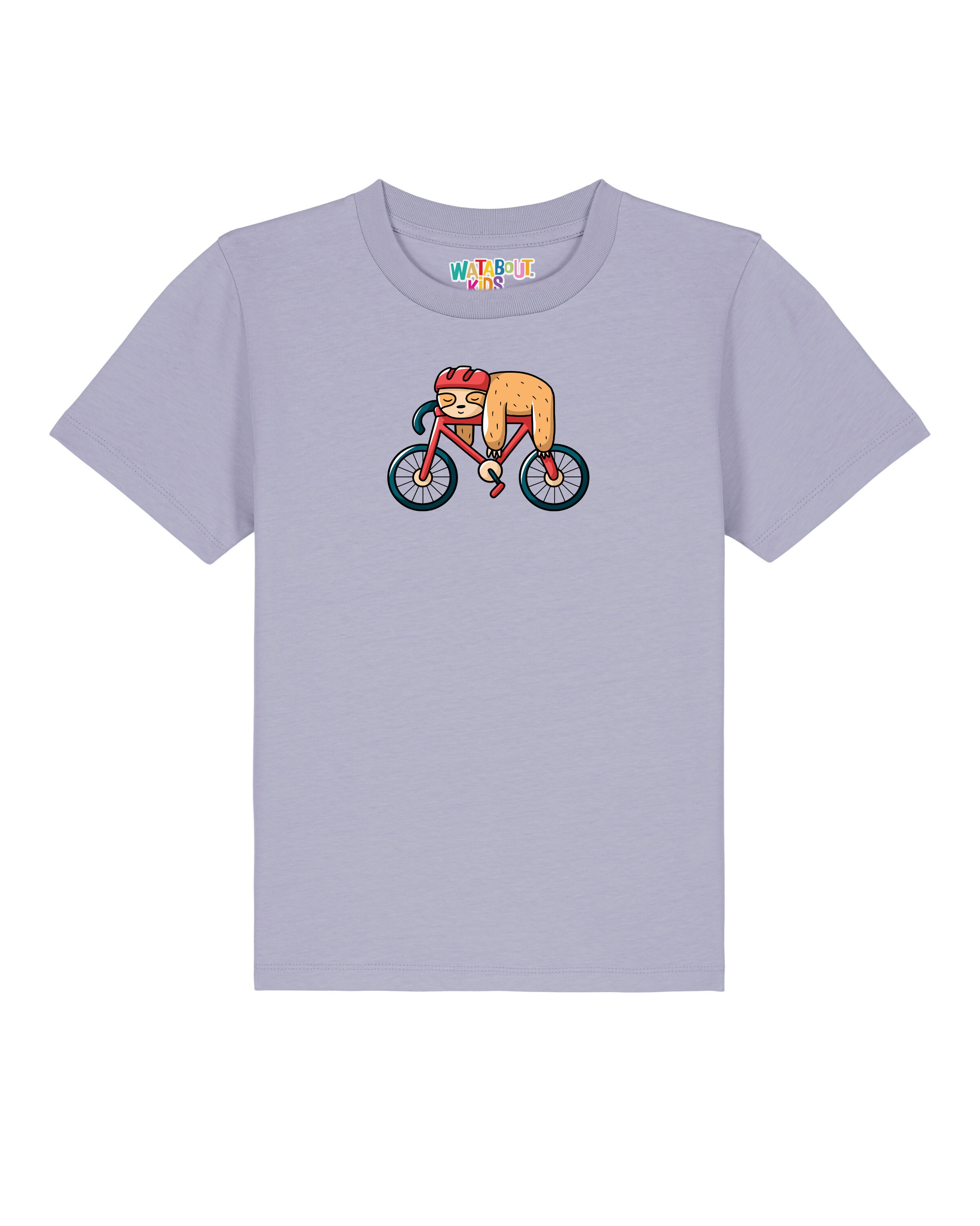 Maglietta 'Sloth' di watabout.kids in lilla: frontale