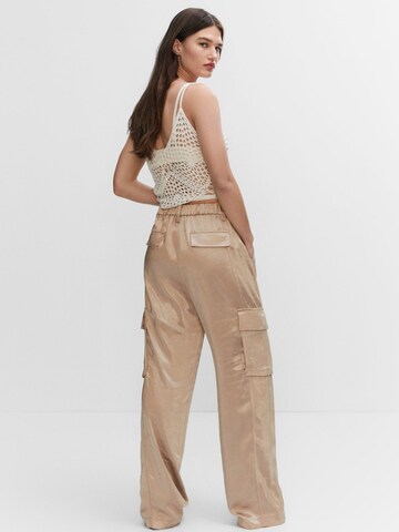 MANGO Regular Cargo Pants 'Tokio' in Beige