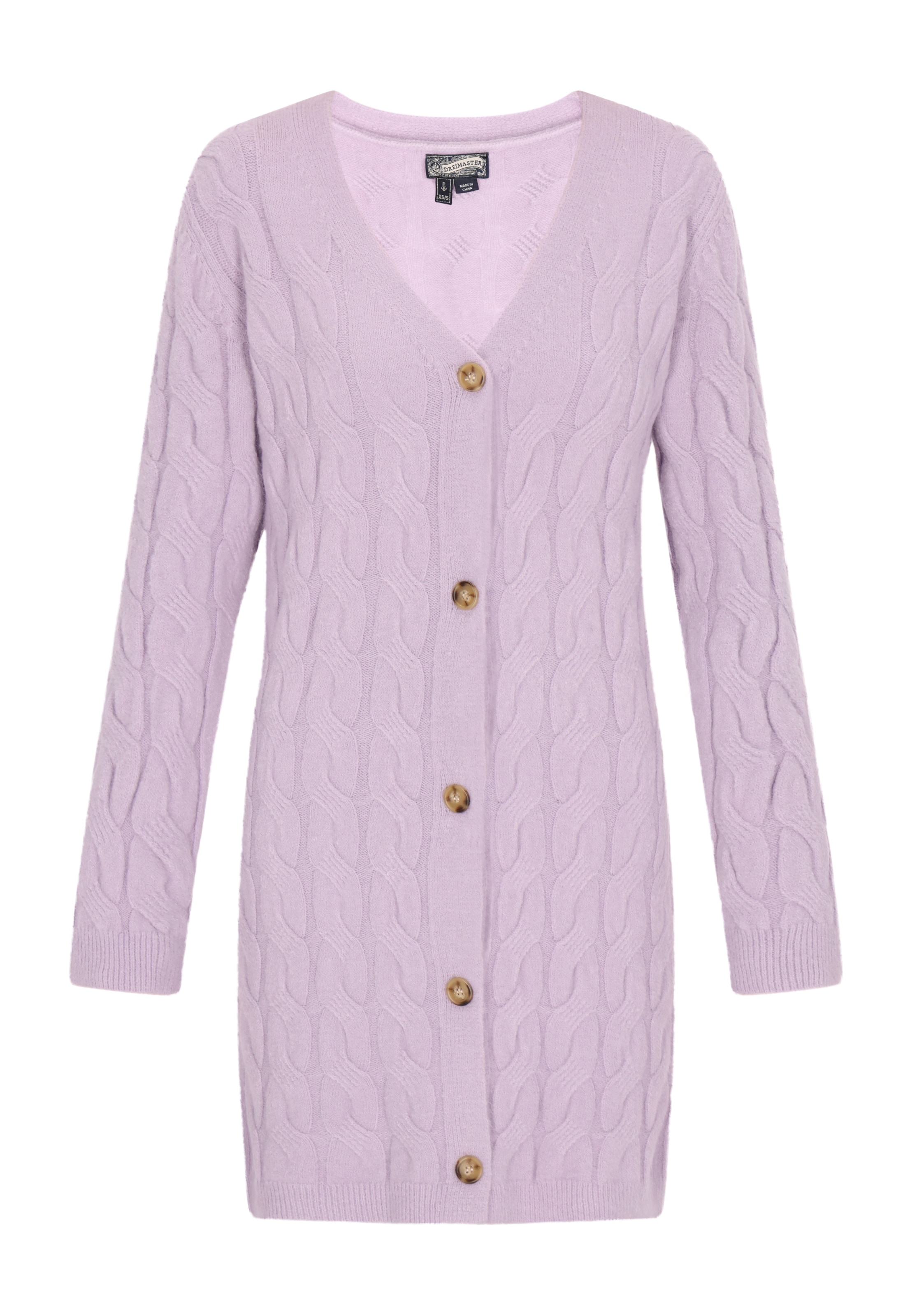 DreiMaster Vintage Strickjacke in Lila: Vorderseite