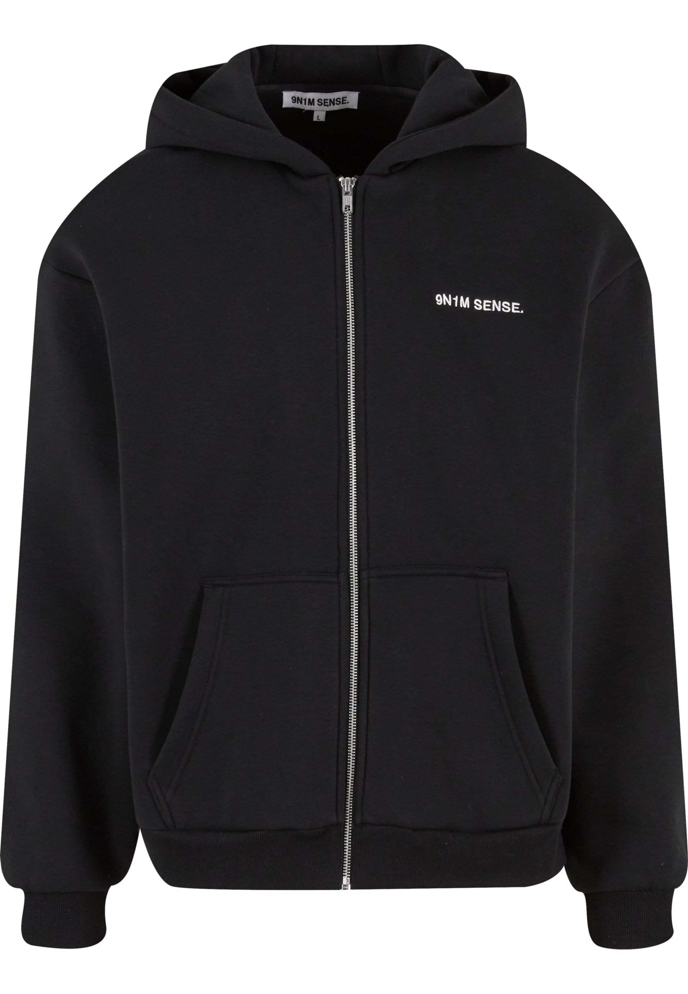 Giacca di felpa di 9N1M SENSE in nero: frontale
