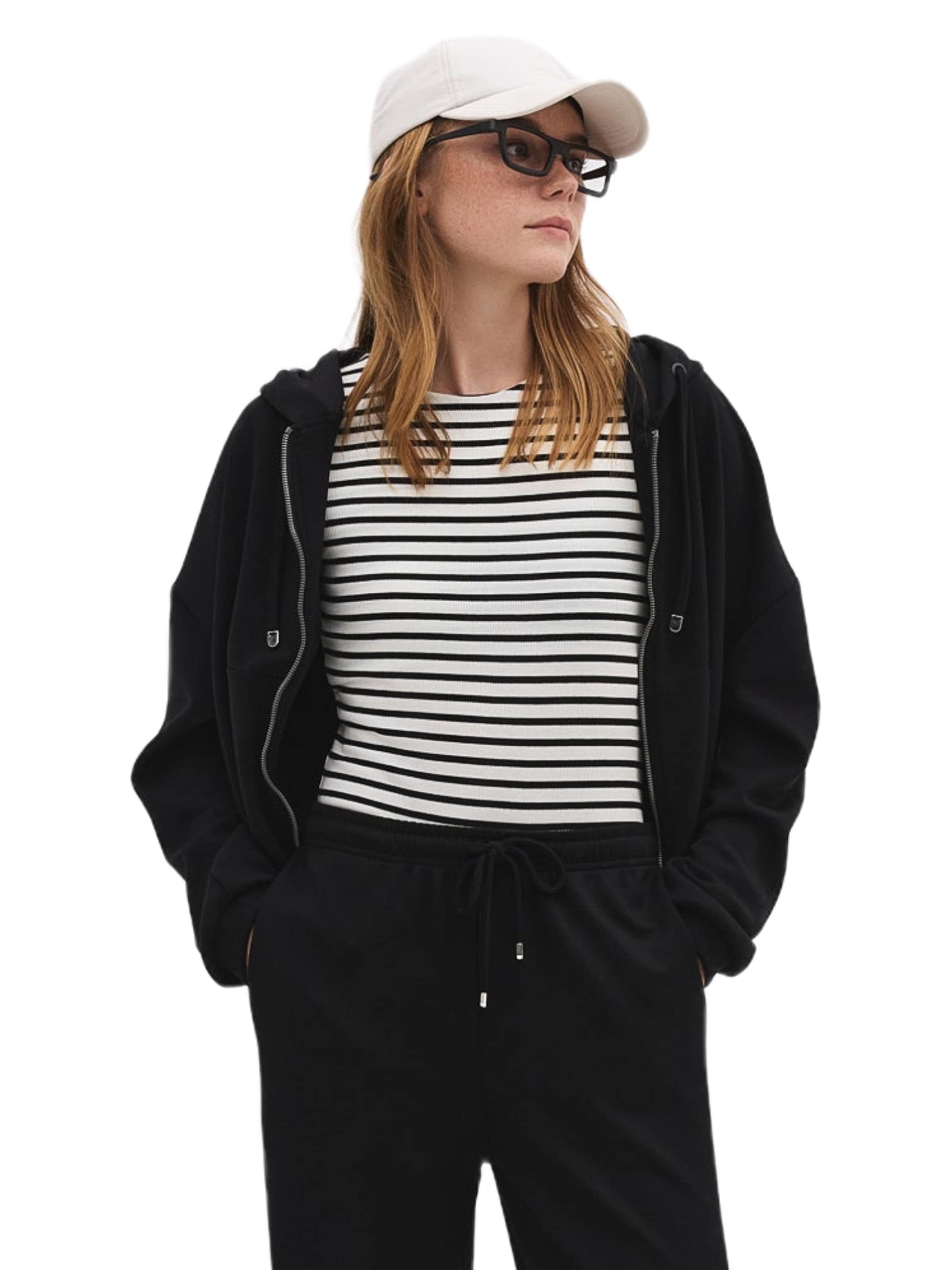 No Matter What Sweatjacke in Schwarz: Vorderseite