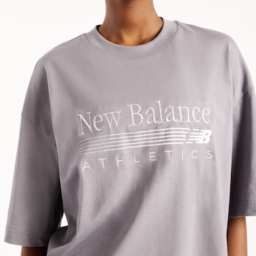 new balance Shirt 'Trackside Oversized T-Shirt' in Grey
