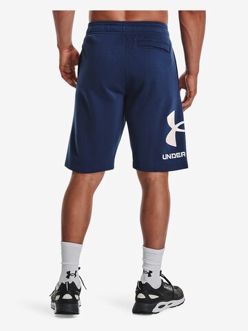 UNDER ARMOUR Regular Workout Pants 'Rival' in Blue