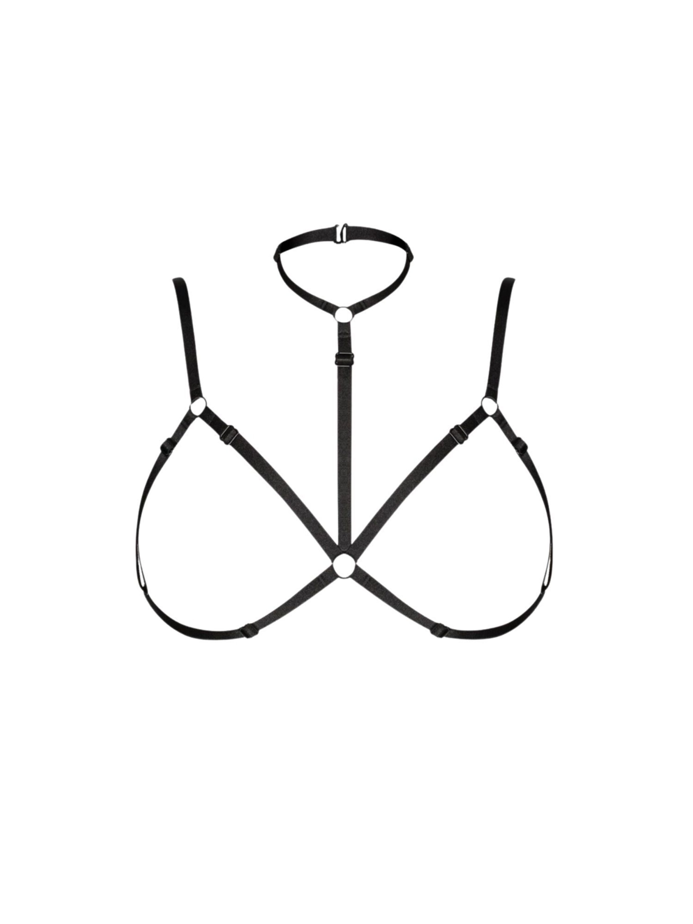 PROMEES Bra Accessories 'aida' in Black: front