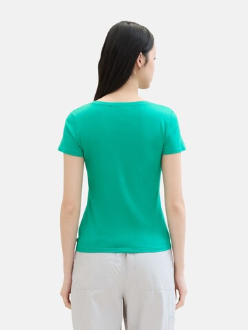 Tricou de la TOM TAILOR DENIM pe verde