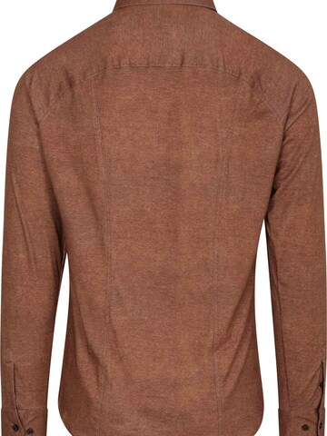 DESOTO Slim fit Button Up Shirt in Brown