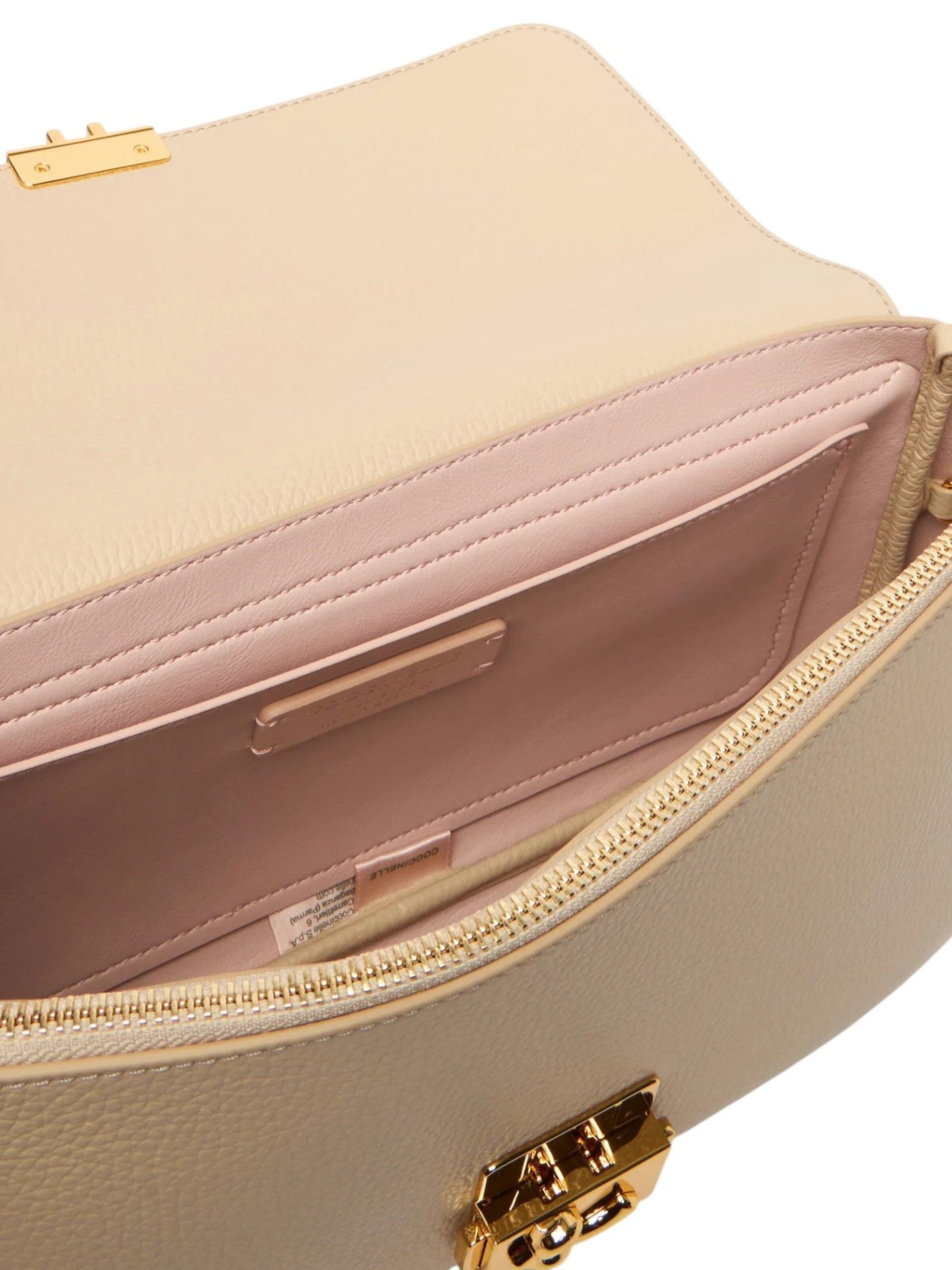Borsa a mano 'Handbag Grained Leather' di Coccinelle in beige