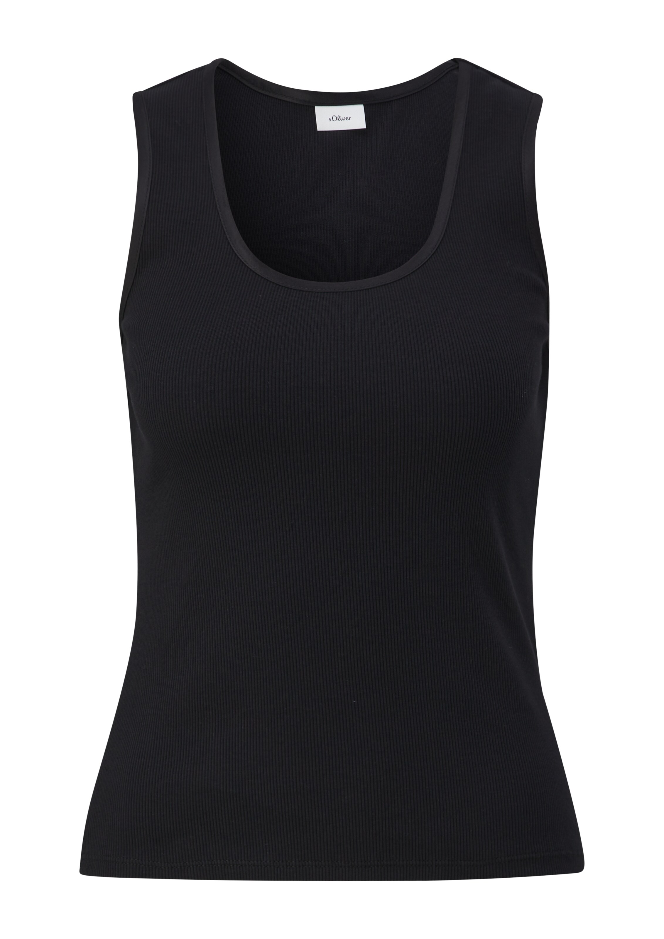 s.Oliver BLACK LABEL Top in Zwart: voorkant