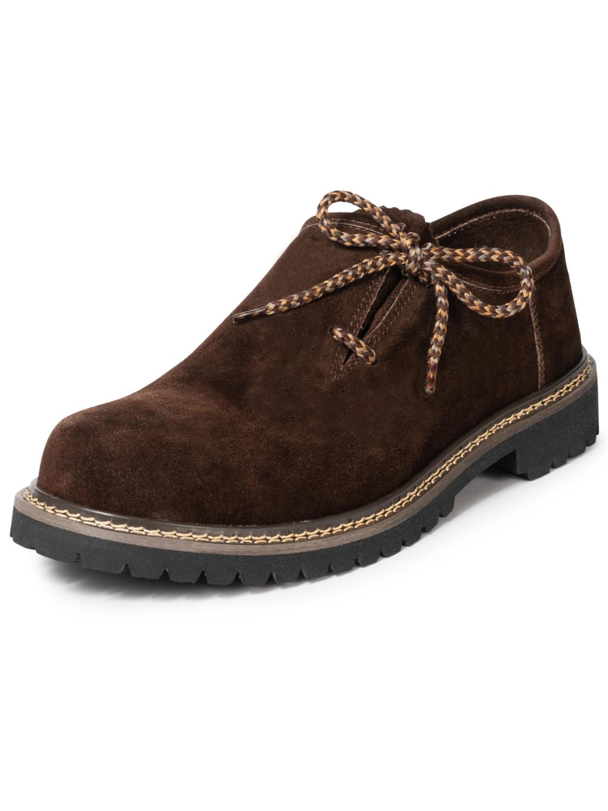 Paulgos Trachtenschuh 'PAULGOS Trachtenschuhe Echt Leder Haferlschuhe Haferl in 4 Farben Gr. 39-47'‌‌‌‌ in 43 in dunkelbraun, Produktansicht