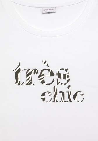 T-shirt LASCANA en blanc