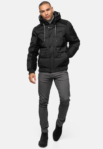 INDICODE JEANS Winterjacke 'INJakobe' in Schwarz