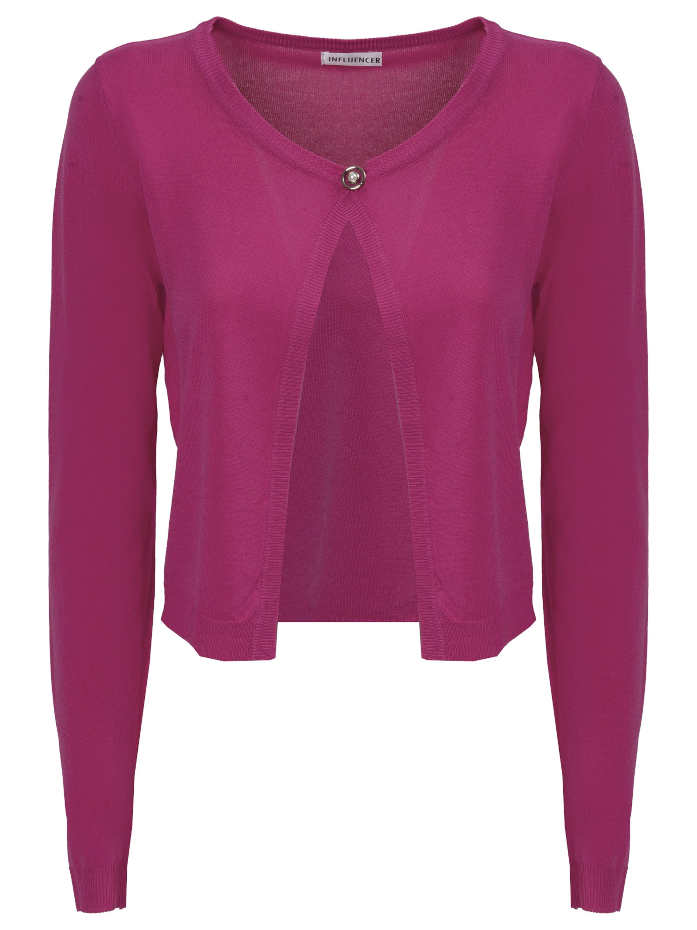 Influencer Knit cardigan in Pink: front