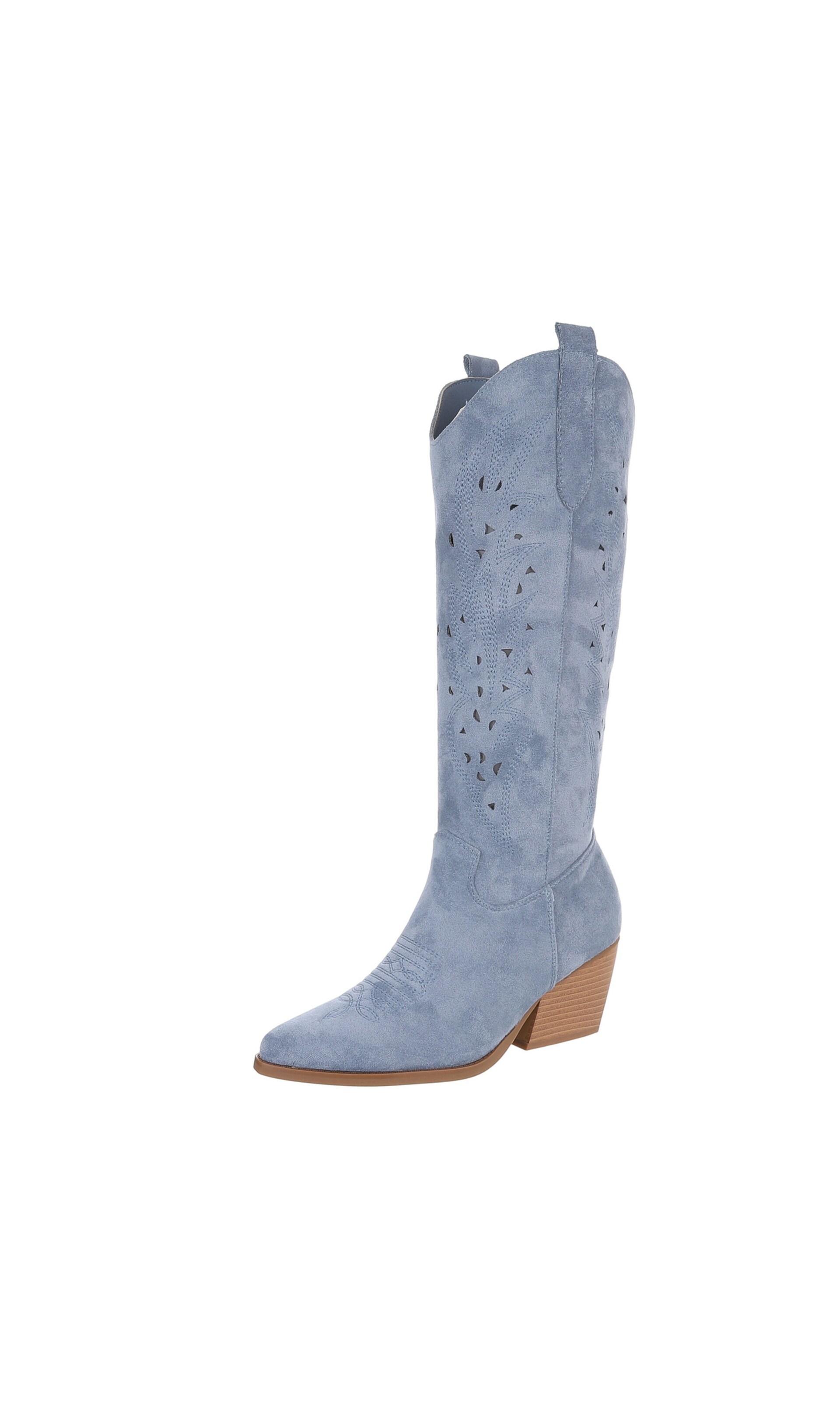 Ital-Design Stiefel in Blau: Vorderseite