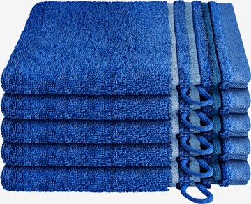 SCHIESSER Washandjes 'Skyline Color' in Blauw: voorkant