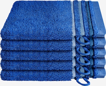 SCHIESSER Washcloth 'Skyline Color' in Blue: front