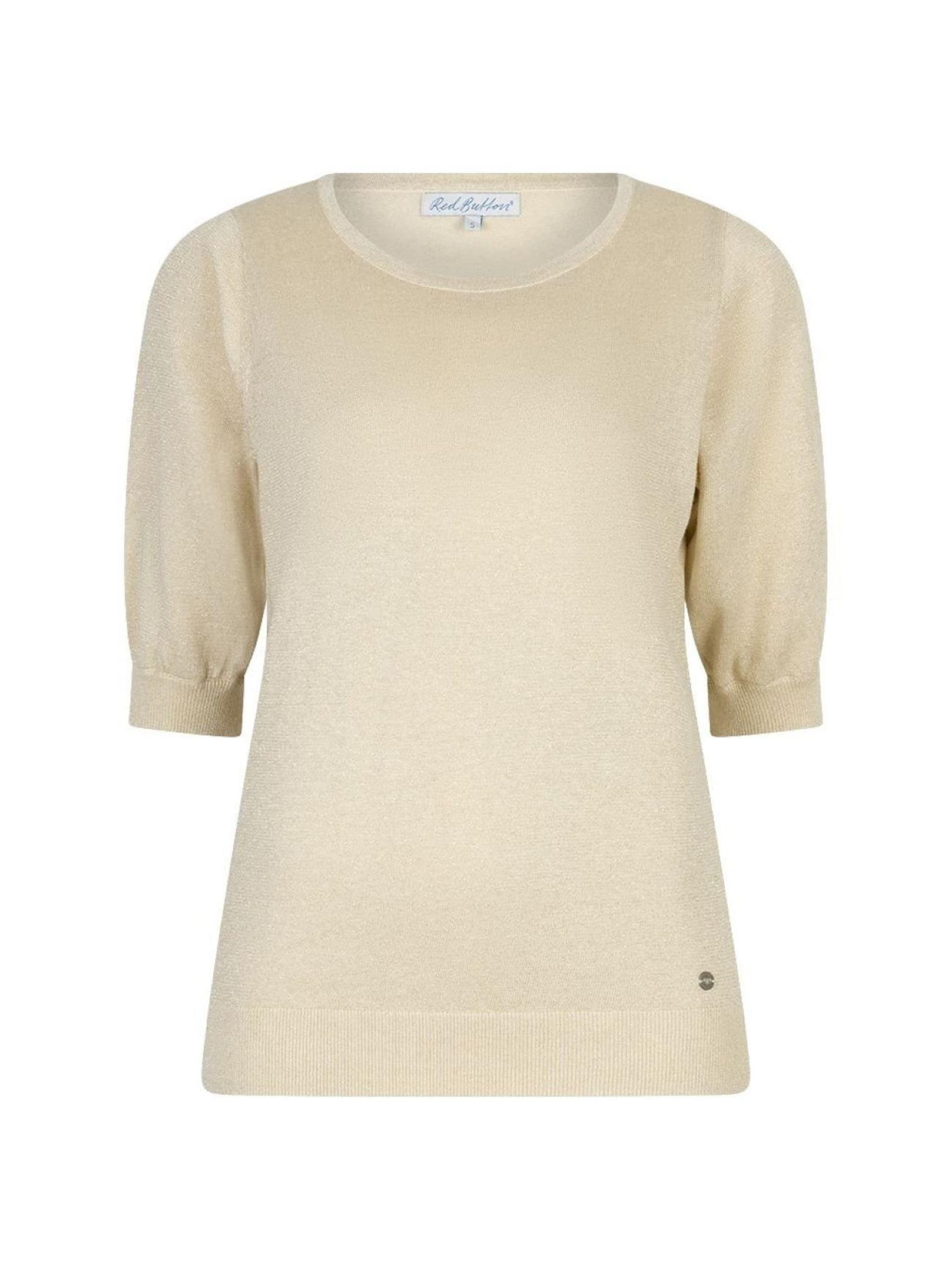 Red Button Shirt 'RB Sweet sparkle oatmeal' in Beige: voorkant