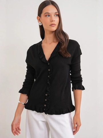 MixRay Strickjacke 'Strickjacken'‌‌‌‌‌ in Schwarz