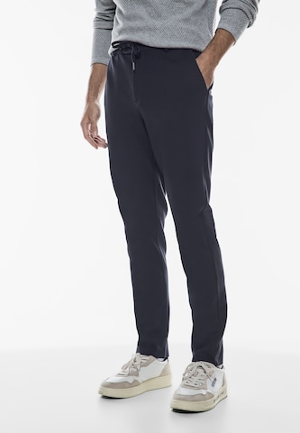 Street One MEN Slim fit Chino Pants in Blue: front