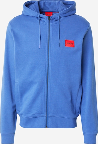 Veste de survêtement 'Daple' HUGO en bleu : devant