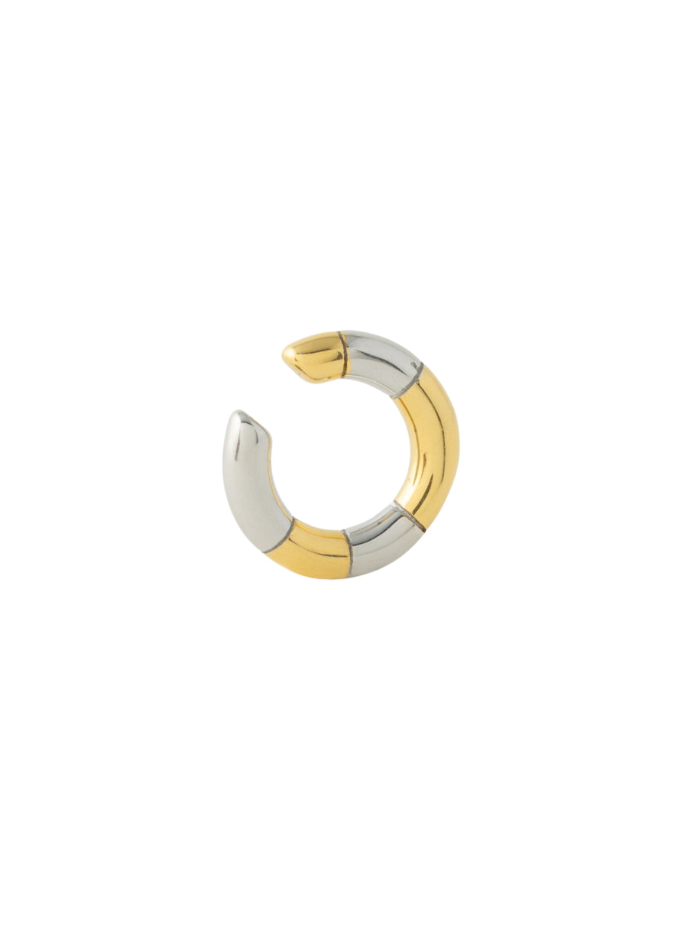 YParis Oorbellen 'Ear cuff Jona Bi' in Zilver: voorkant