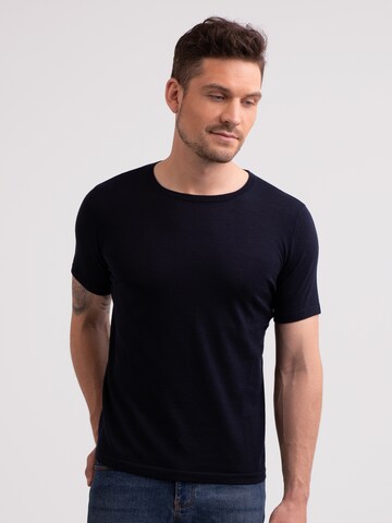 CASH-MERE.CH Shirt in Blue: front