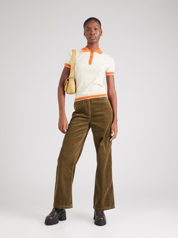 WHITE STUFF Wide leg Trousers 'Belle' in Green