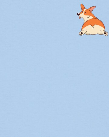 Maglietta 'Corgi' di Watapparel in blu