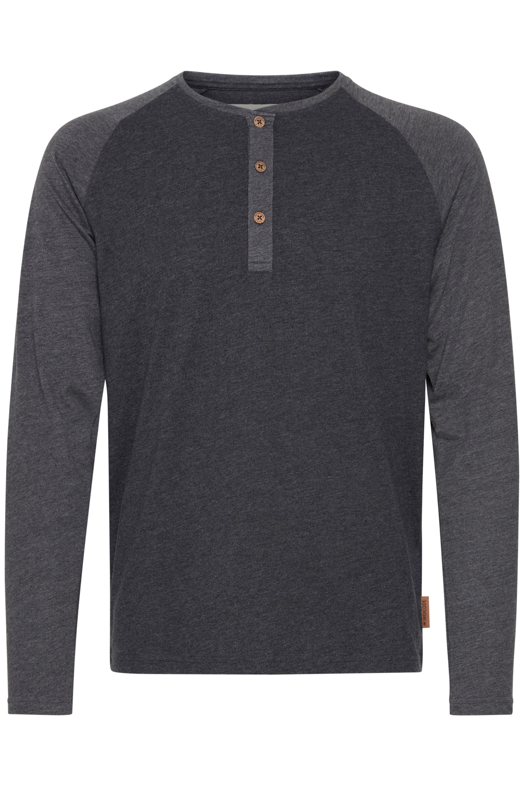 INDICODE JEANS Shirt 'Winston' in Grijs: voorkant