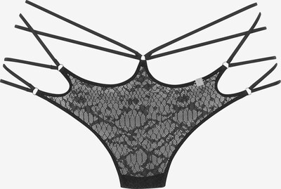Slip 'Tanga' JETTE pe negru, Vizualizare produs