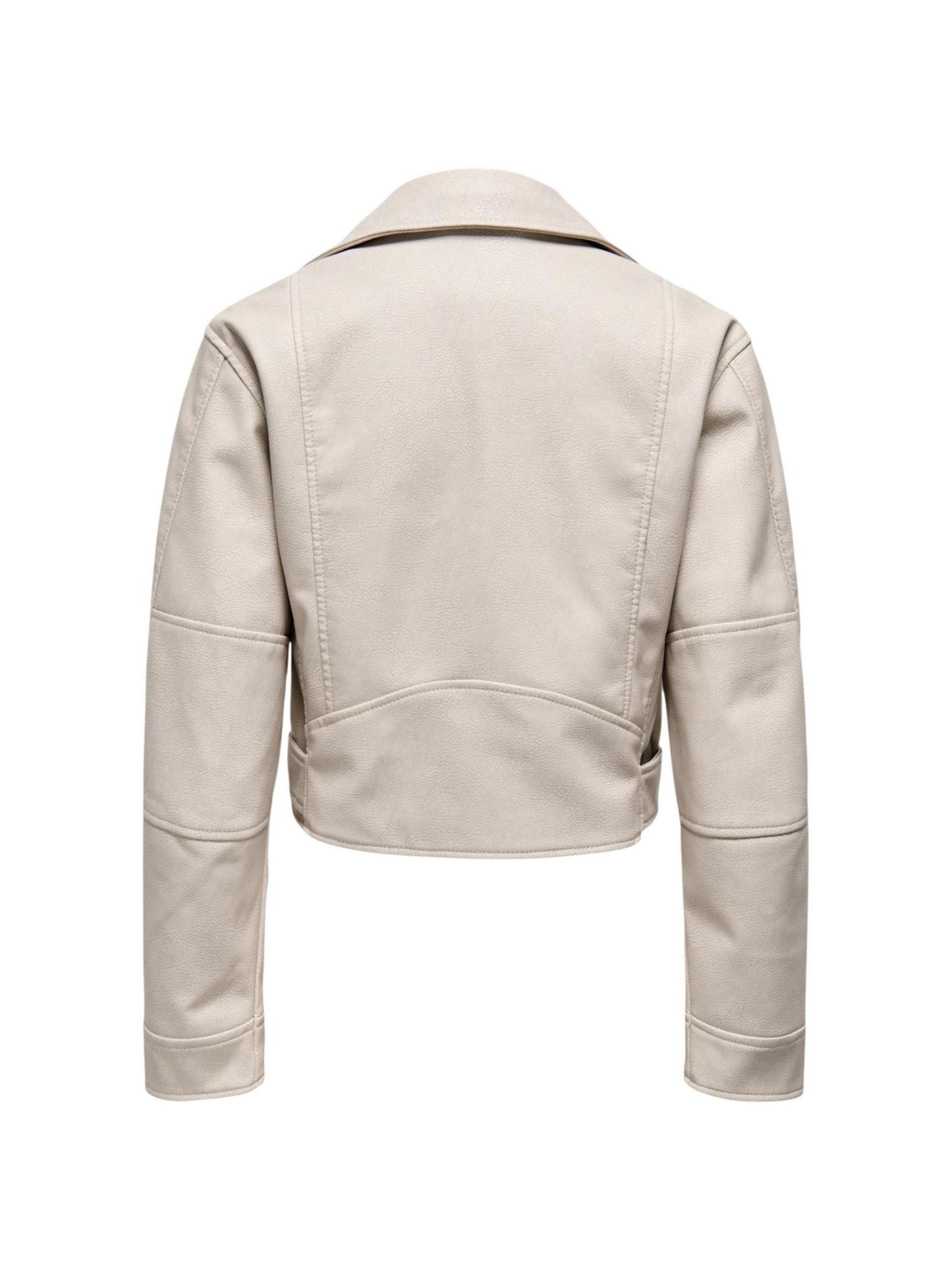 ONLY - Chaqueta de invierno 'Onlpauline Faux Leather Cc Otw 15361388' en beige