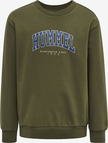 Sweat de sport Hummel en vert : devant