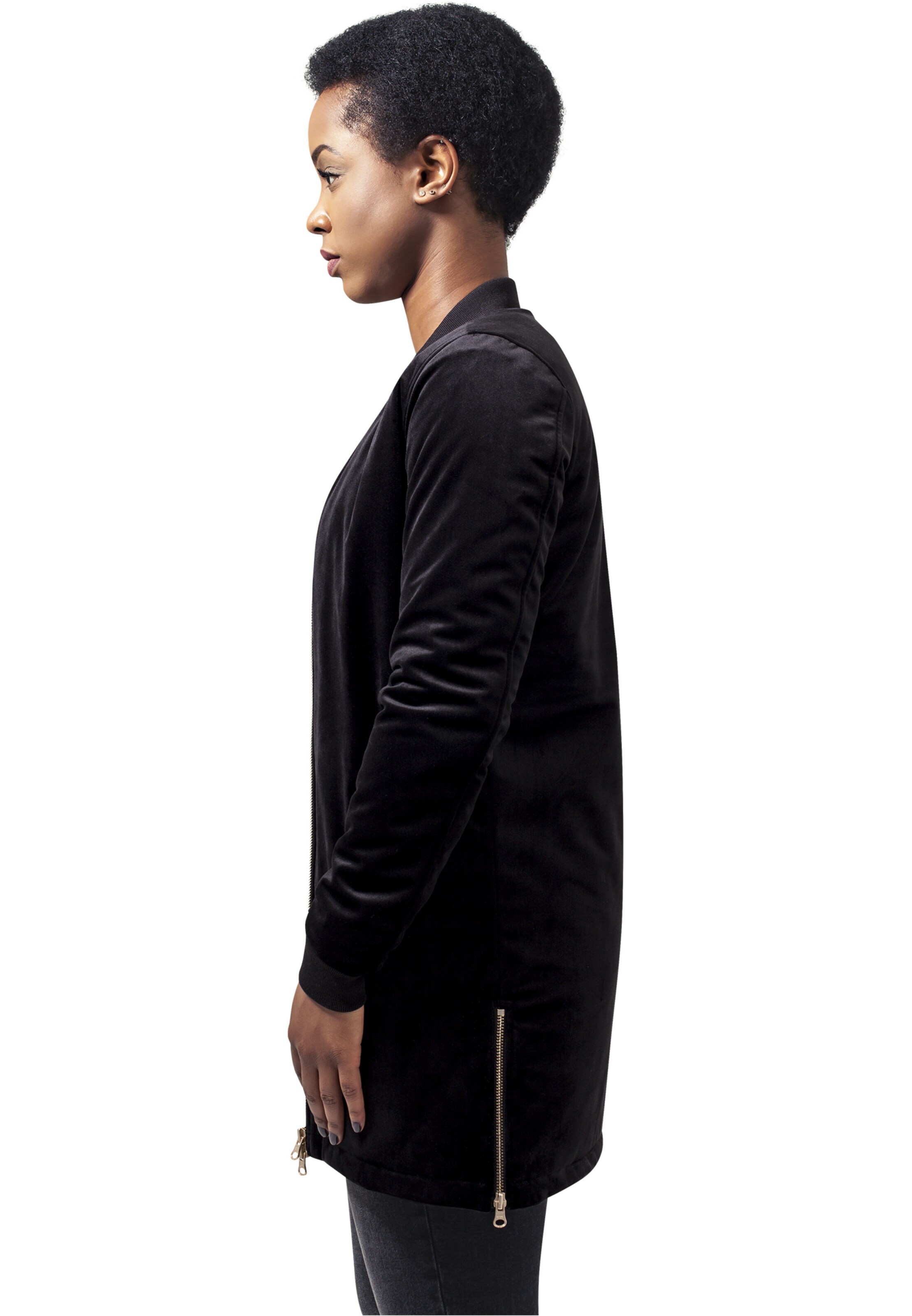 Urban Classics Between-seasons coat in Black