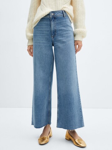 MANGO Wide leg Jeans 'catherin' i blå: framsida