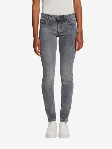 ESPRIT Slimfit Jeans in Grijs: voorkant