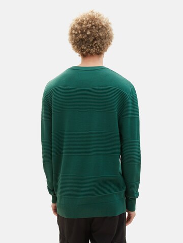 TOM TAILOR DENIM Sweater in Green