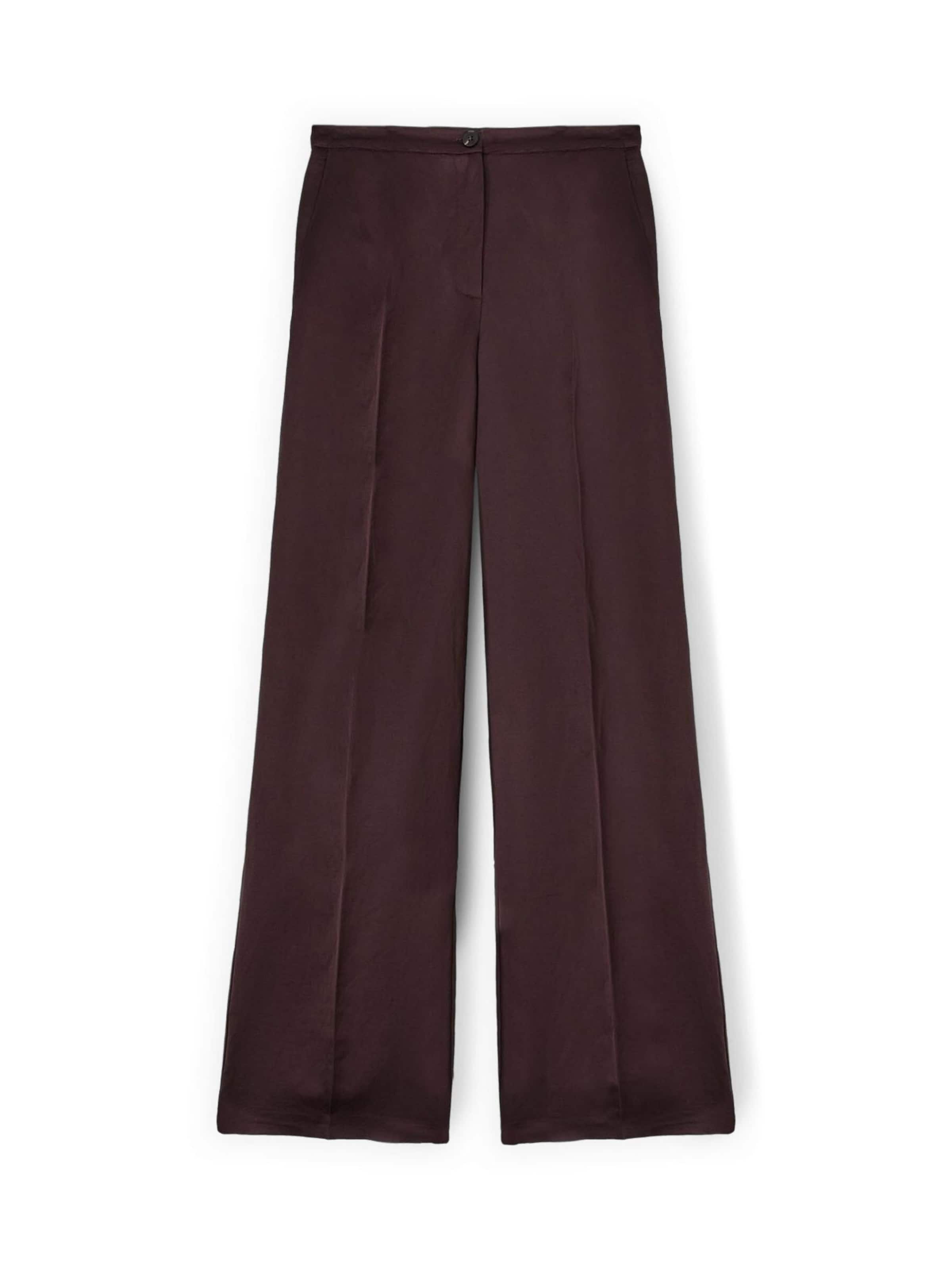MOTIVI Wide leg Trousers in Brown: front