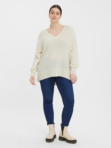 Pull-over Vero Moda Curve en beige