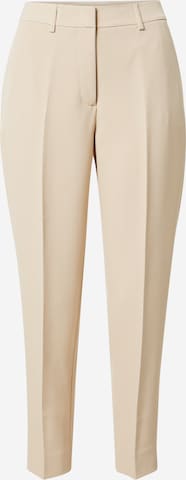 Effilé Pantalon à plis TAIFUN en beige : devant